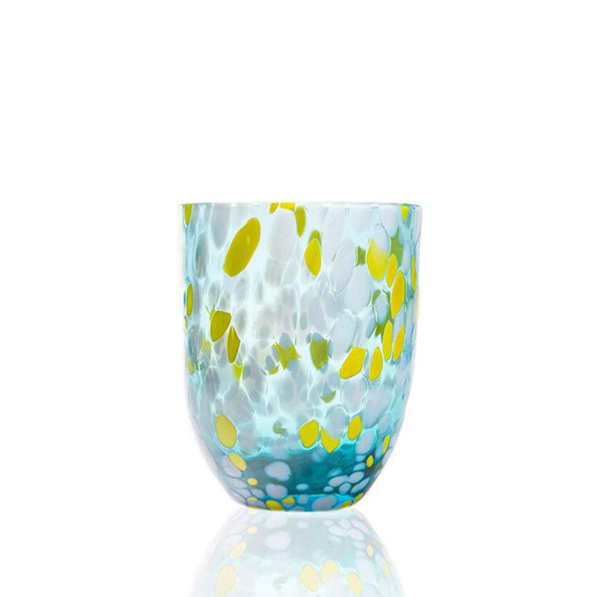 ANNA VON LIPA - Big Confetti tumbler - Aqua Lemon (set of 6)