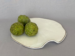 CERAMICS - Platter - Gold rim