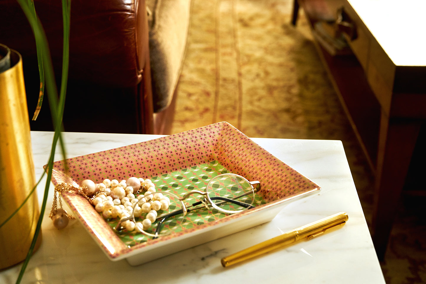 IMAGES D'ORIENT - Opera porcelain change tray