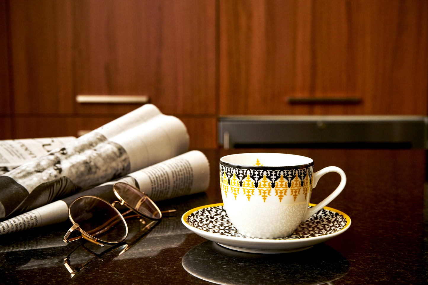 IMAGES D'ORIENT - Safra 4 coffee cups & saucers