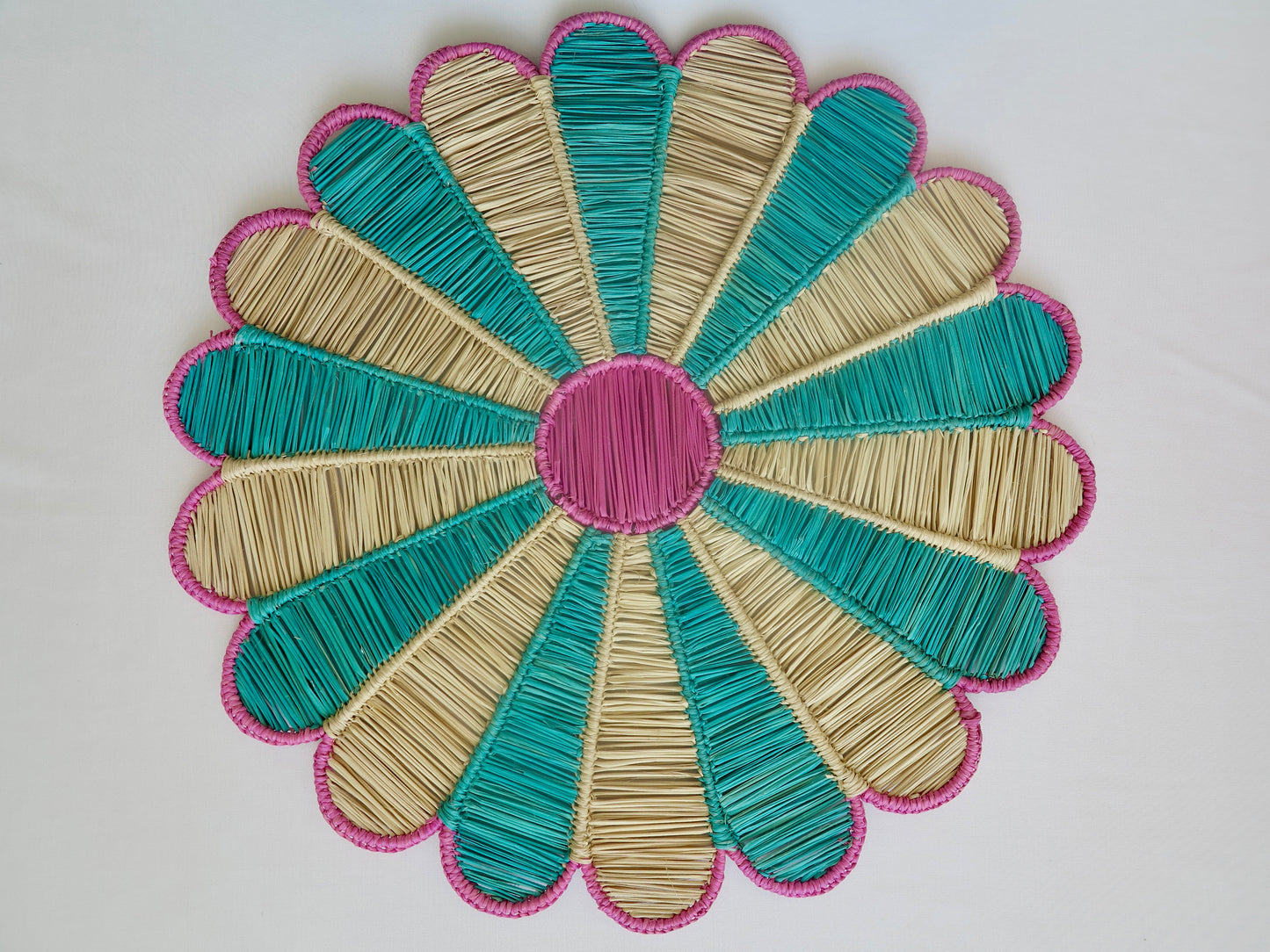 IRACA DI COLOMBIA - Sunflower placemat - Baby Blue (set of 2)
