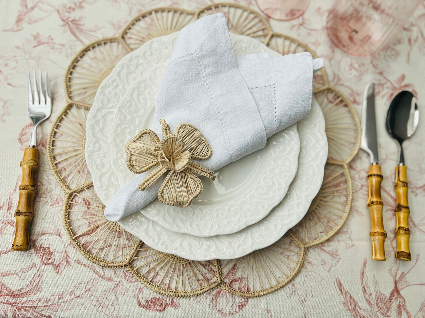 IRACA DI COLOMBIA - Crown placemat - Neutral (set of 2)