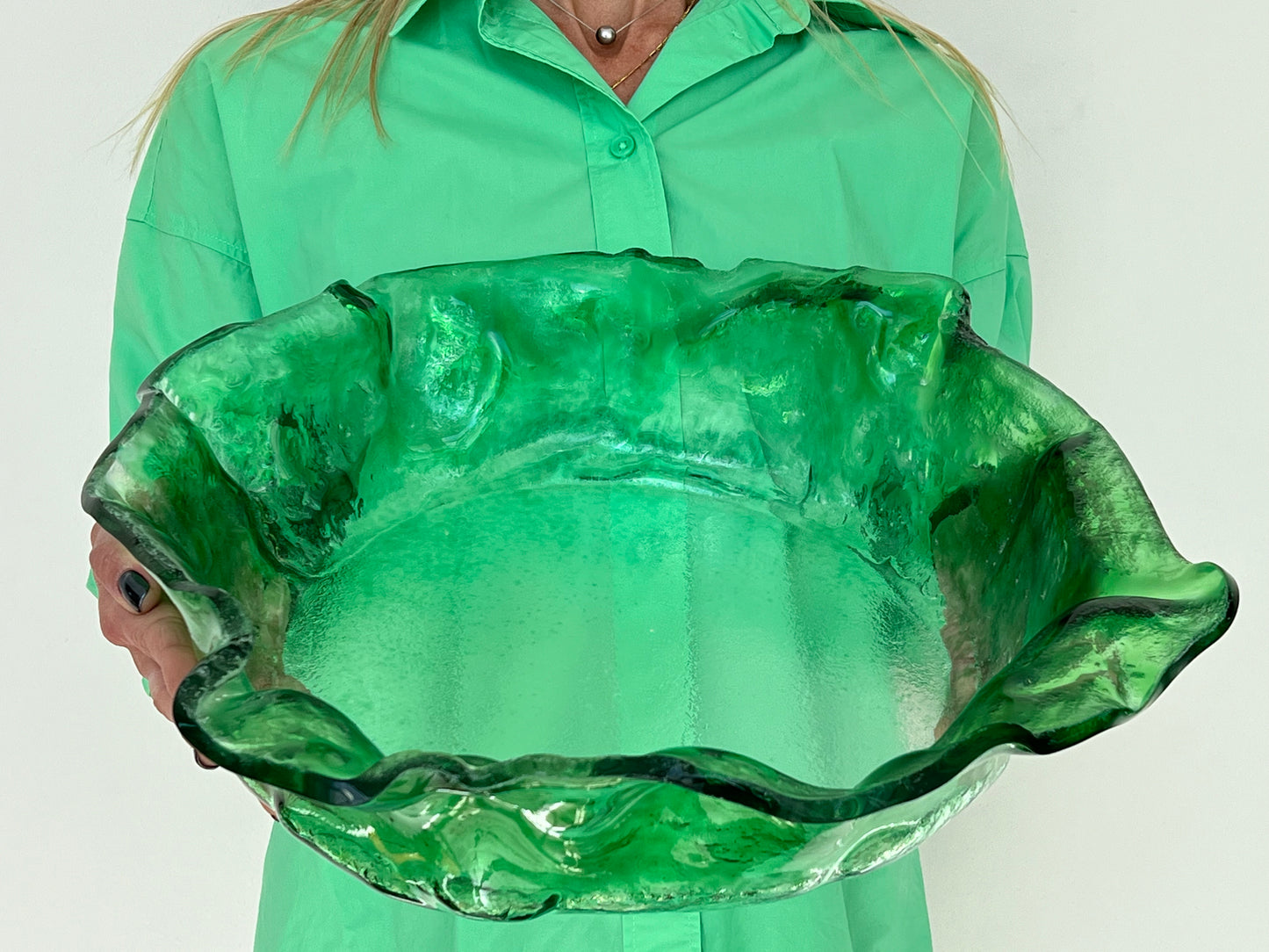 MEDUSA - Large deep platter - Green