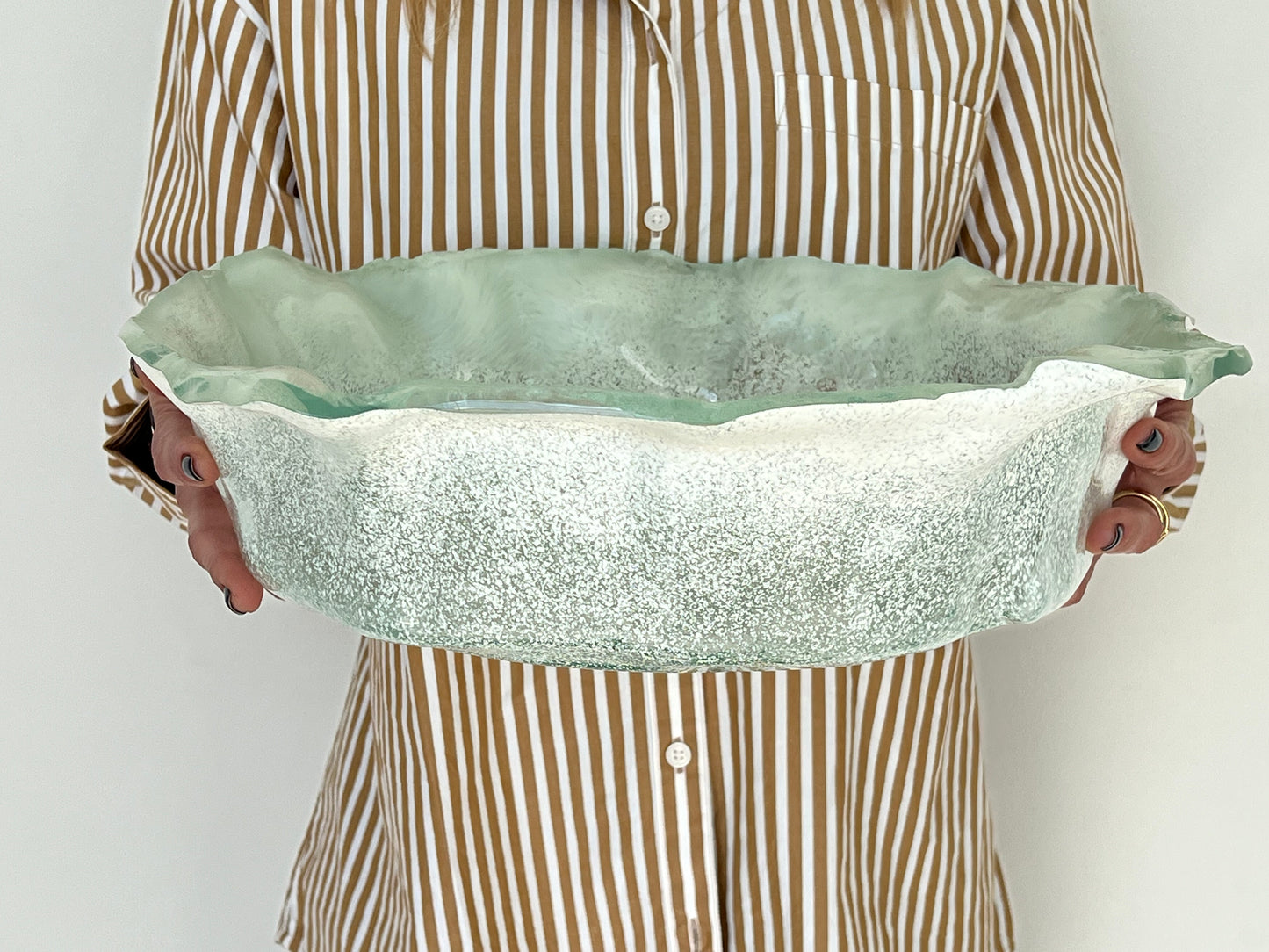 MEDUSA - Large deep platter - White