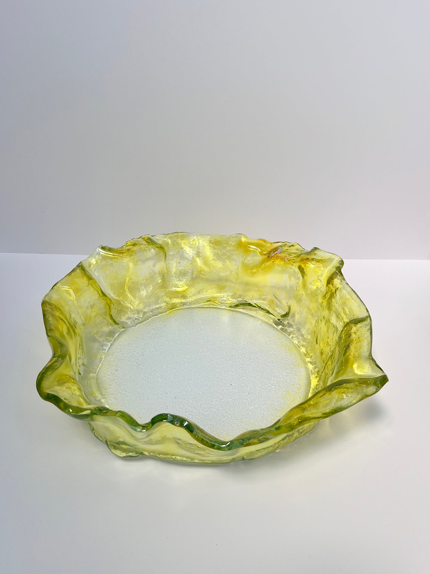 MEDUSA - Large deep platter - Yellow