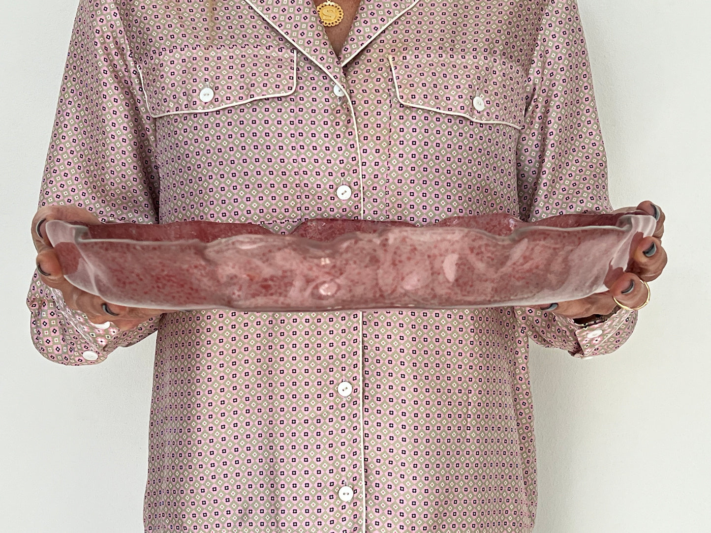 MEDUSA - Medium shallow platter - Pink