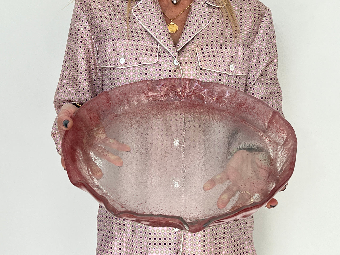 MEDUSA - Medium shallow platter - Pink
