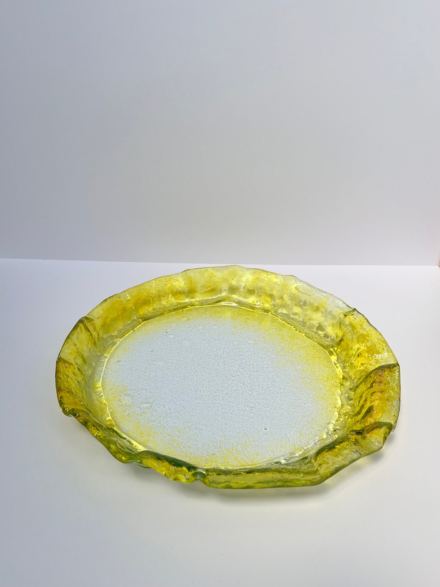 MEDUSA - Medium shallow platter - Blue