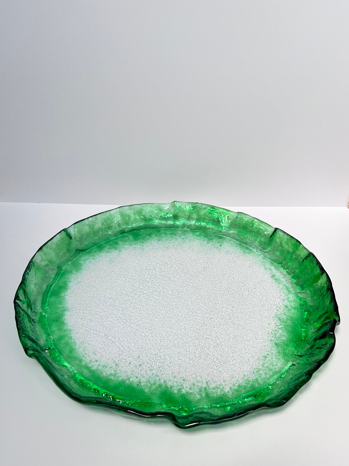 MEDUSA - Large shallow platter - Green