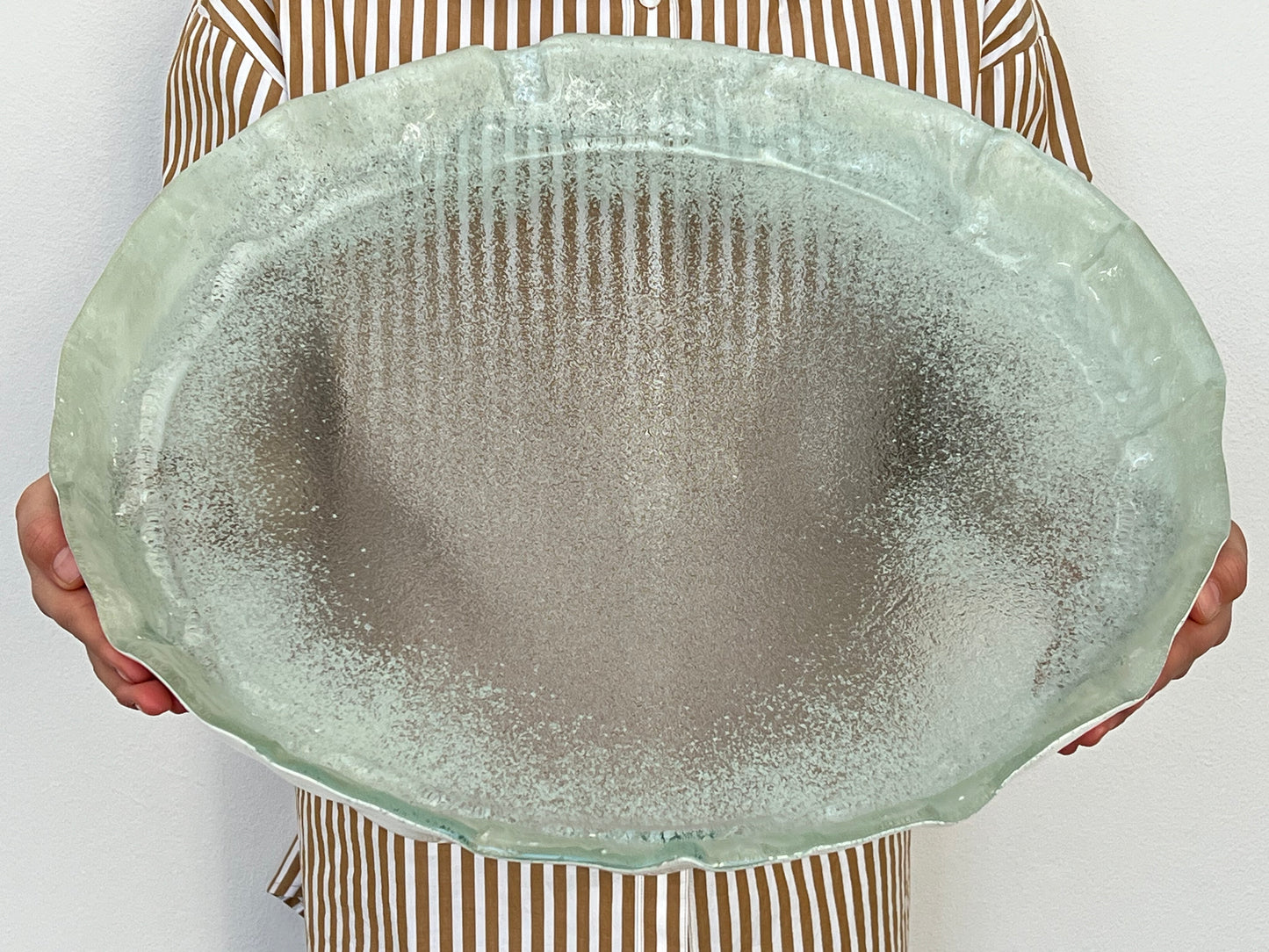 MEDUSA - Large shallow platter - White