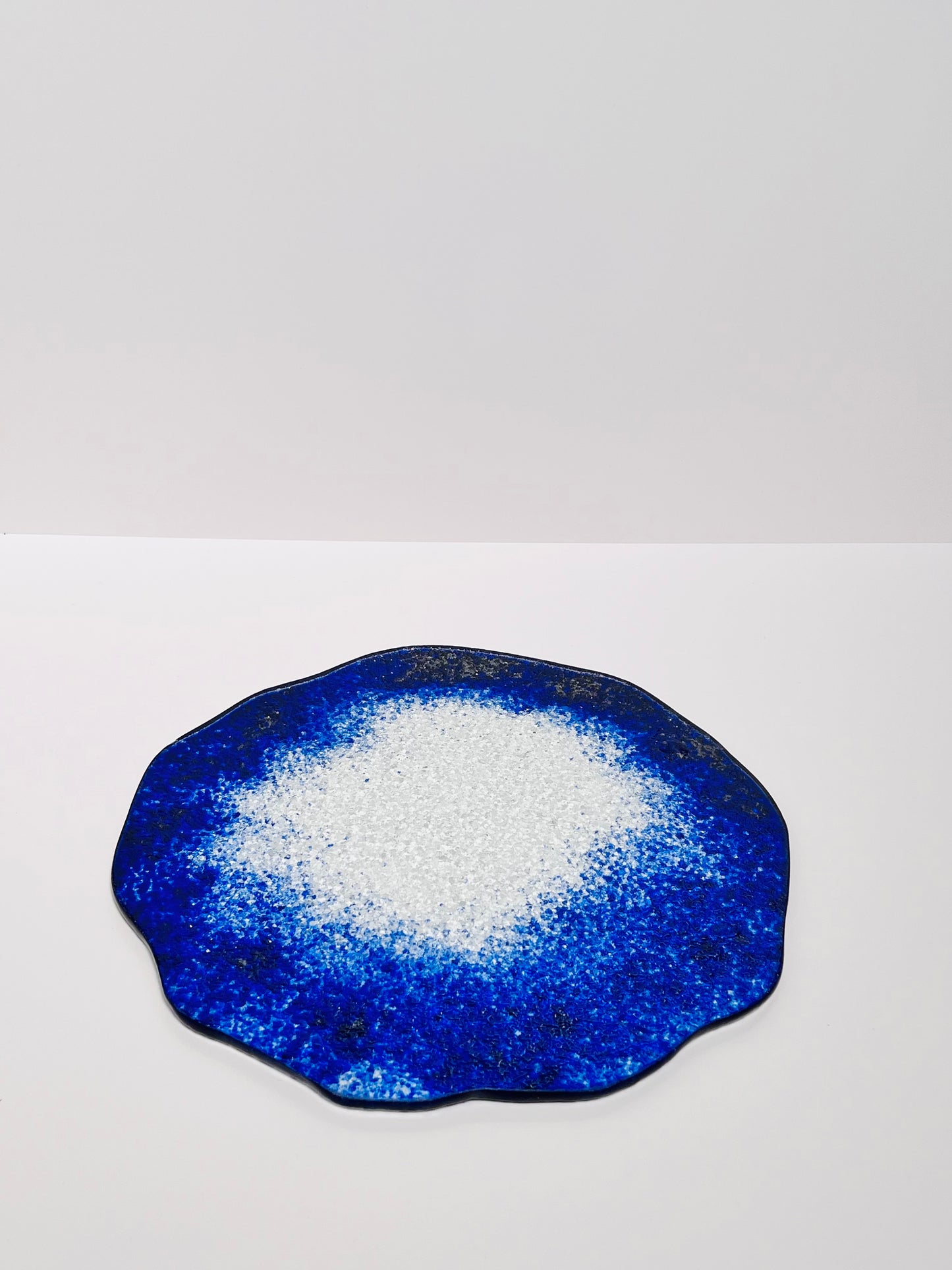 MEDUSA - Glass tray - Blue