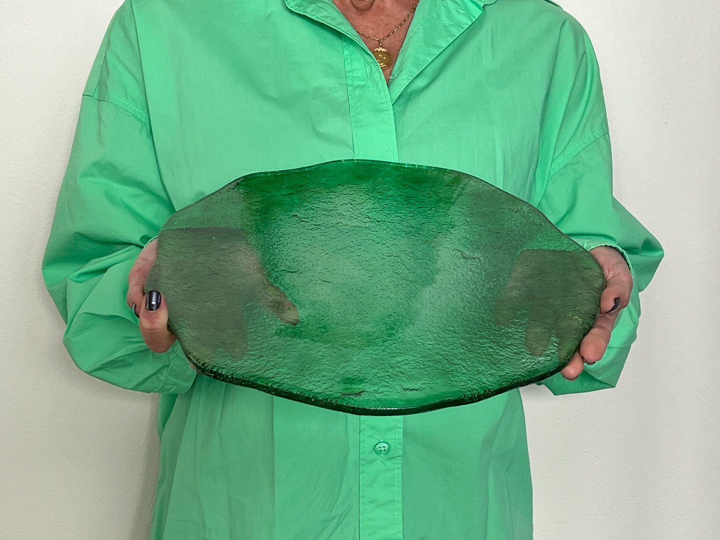 MEDUSA - Glass tray - Green