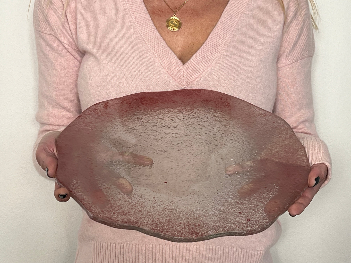 MEDUSA - Glass tray - Pink