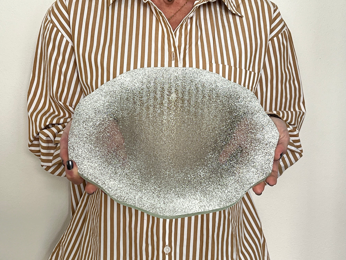 MEDUSA - Glass tray - white