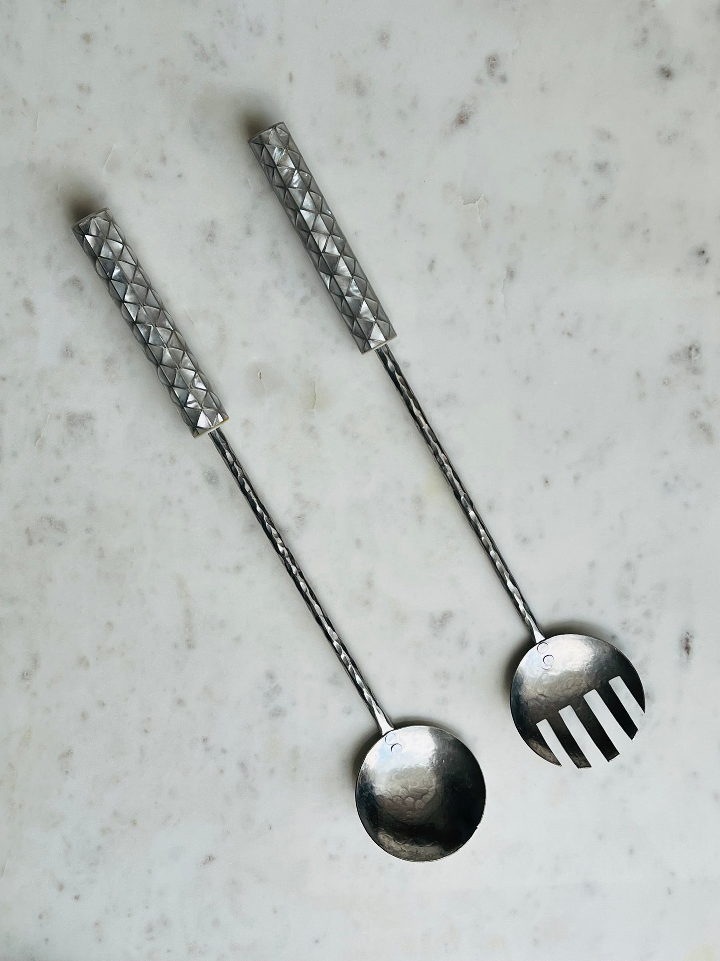 MAISON TARAZI - Mother Of Pearl salad servers