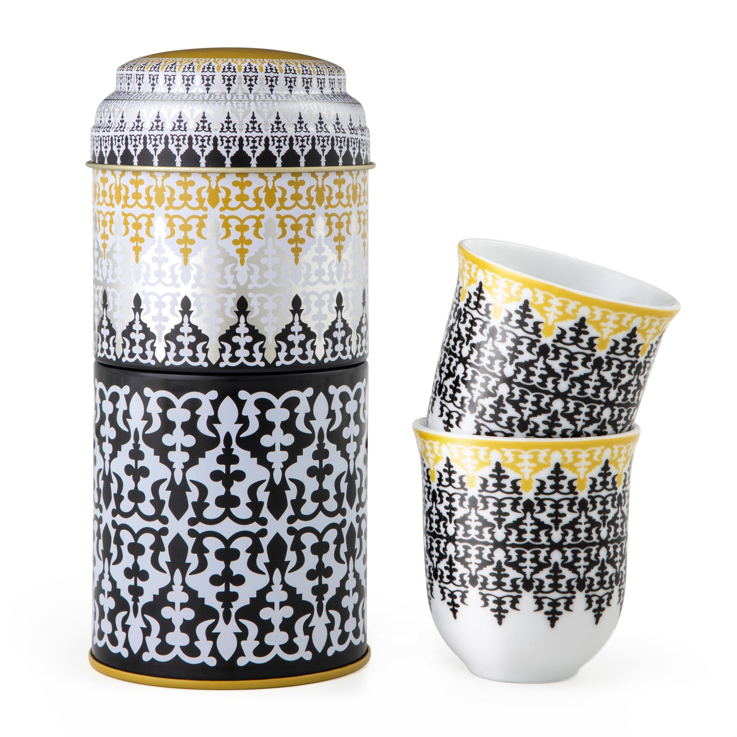 IMAGES D'ORIENT - Safra 2 tall coffee cups in a tin box