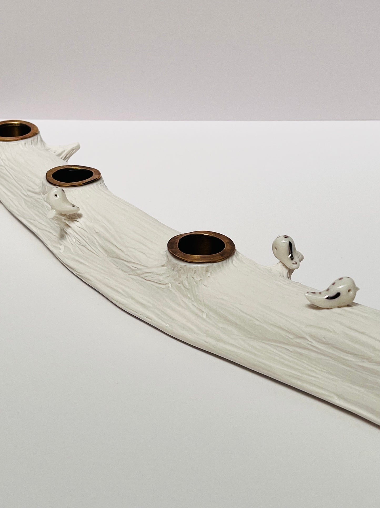 SYMA CERAMICS - Birds On A Branch candle holder - L