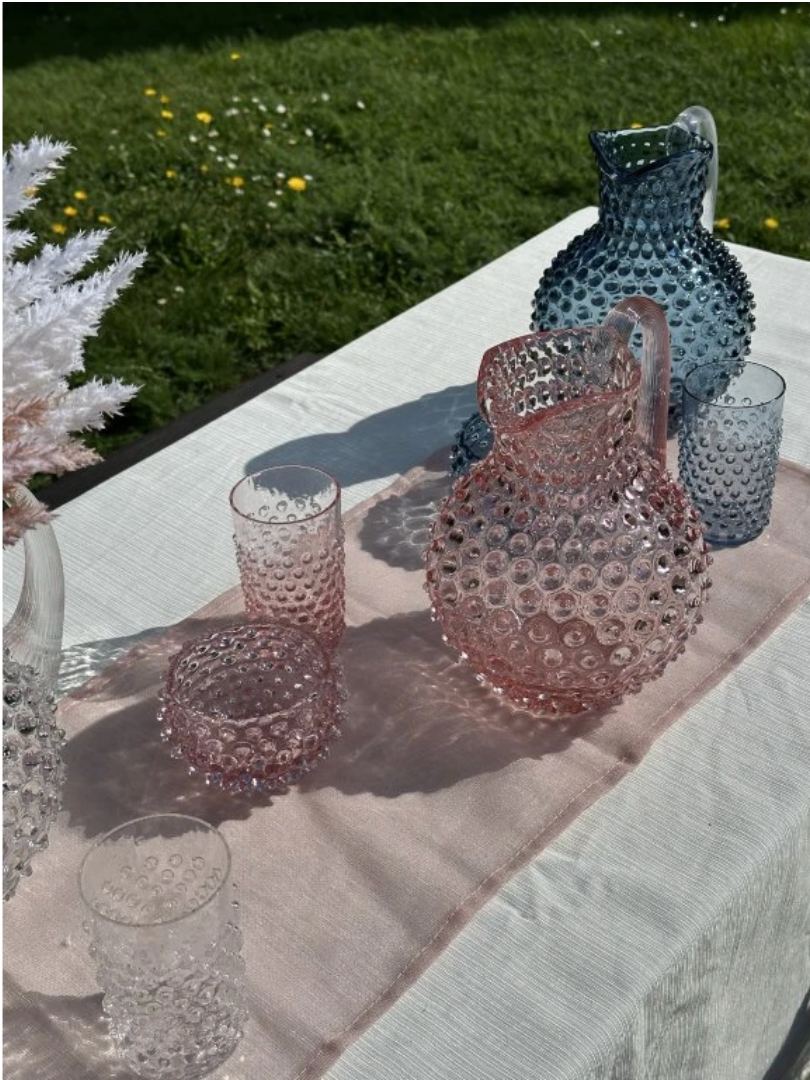 ANNA VON LIPA - Hobnail Tapas 11.5cm - Rosa (set of 4)
