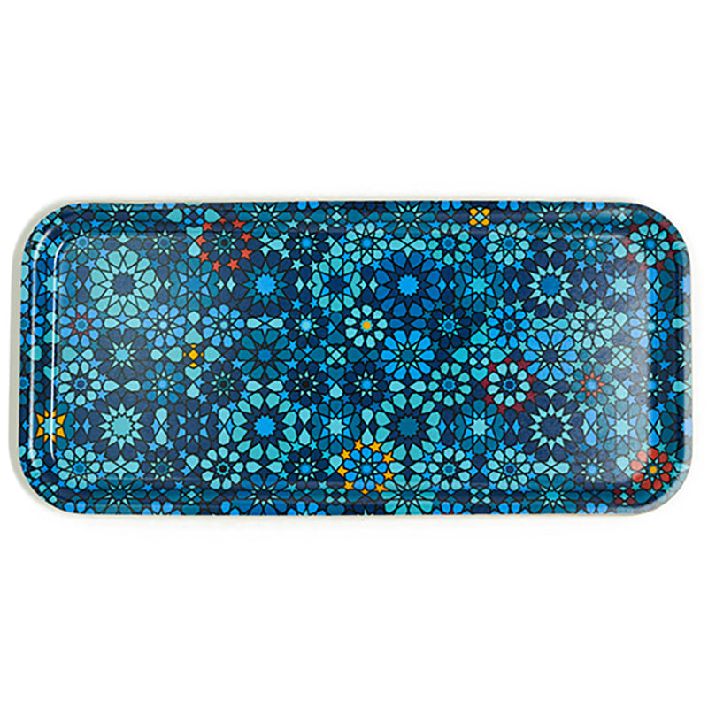 IMAGES D'ORIENT - Moucharabieh Blue tray - 32x15 cm