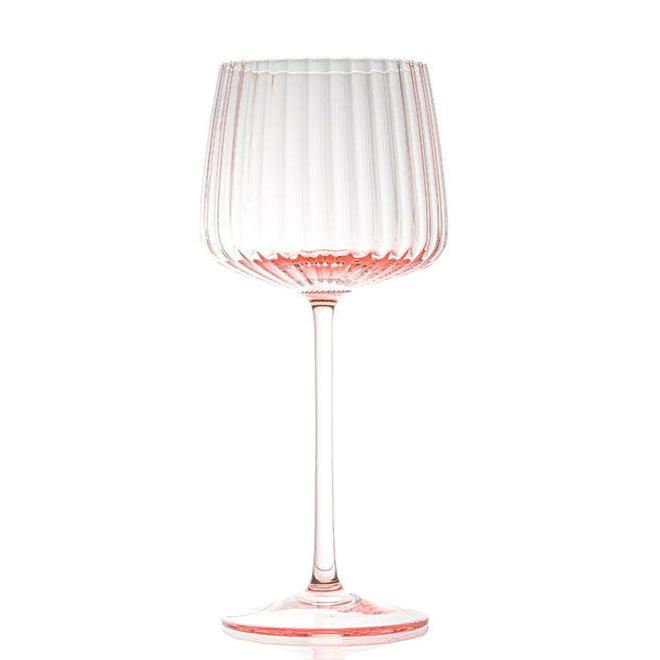 ANNA VON LIPA - Ripple White Wine glass - Rosa (set of 2)