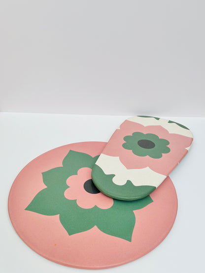 BLATT CHAYA - St Tropez Green round board
