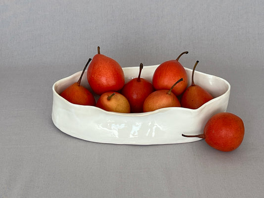 CERAMICS - Oval platter - Deep