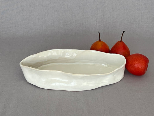 CERAMICS - Oval platter - Shallow