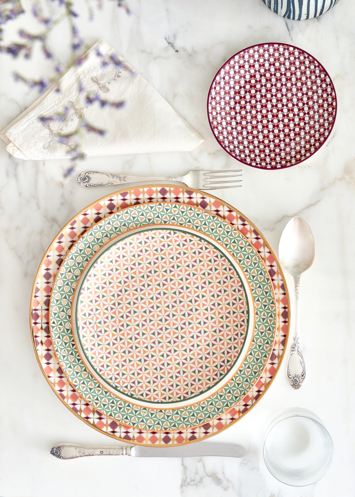 IMAGES D'ORIENT - Opera dinner plates (set of 4)