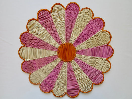 IRACA DI COLOMBIA -  Sunflower placemat - Pink (set of 2)