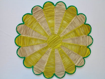 IRACA DI COLOMBIA -  Sunflower placemat - Yellow (set of 2)