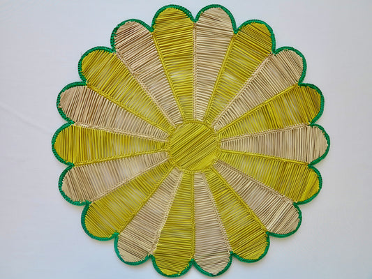 IRACA DI COLOMBIA -  Sunflower placemat - Yellow (set of 2)
