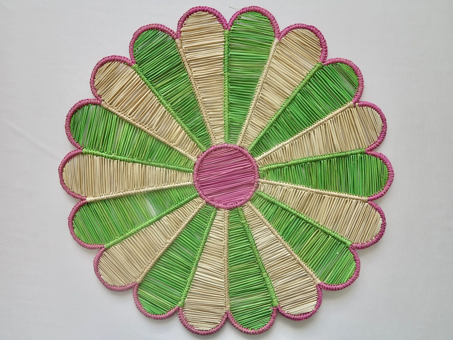 IRACA DI COLOMBIA -  Sunflower placemat - Apple green (set of 2)