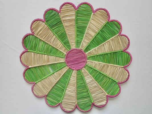 IRACA DI COLOMBIA -  Sunflower placemat - Apple green (set of 2)