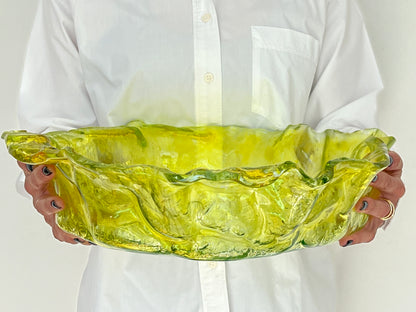 MEDUSA - Large deep platter - Yellow