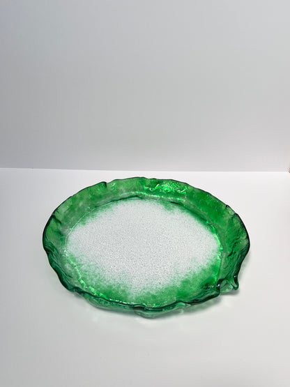 MEDUSA - Medium shallow platter - Green
