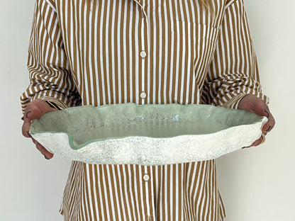 MEDUSA - Medium shallow platter - White