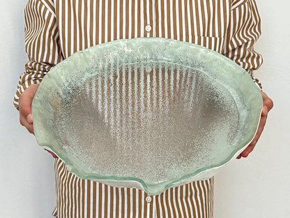 MEDUSA - Medium shallow platter - White