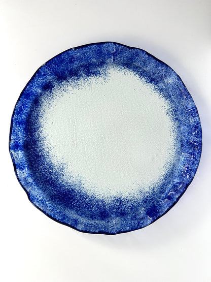 MEDUSA - Large shallow platter - Blue