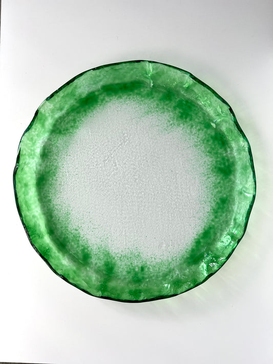 MEDUSA - Large shallow platter - Green
