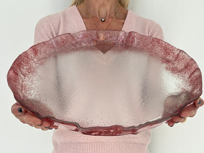 MEDUSA - Large shallow platter - Pink
