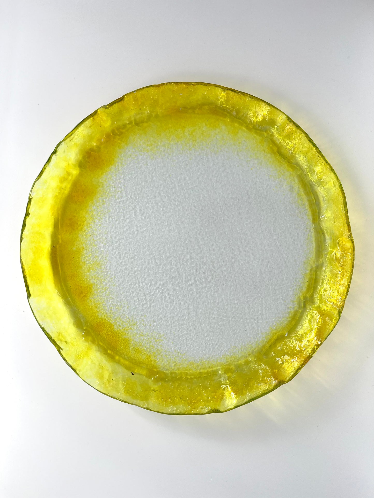 MEDUSA - Large shallow platter - Yellow