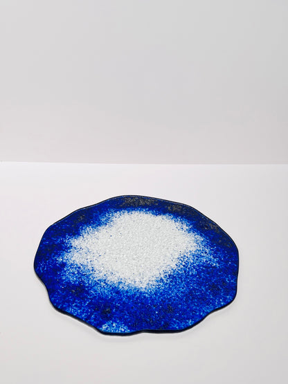 MEDUSA - Glass tray - Blue