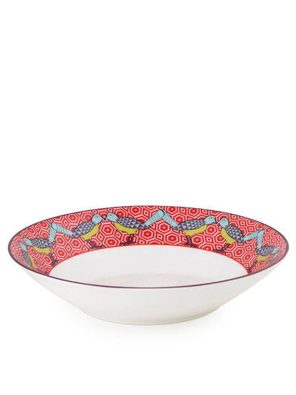 IMAGES D'ORIENT - Birds Of Paradise soup plates  (set of 4)