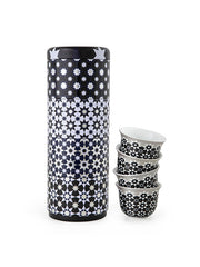 IMAGES D'ORIENT - Kaokab 4 coffee cups in a tin box