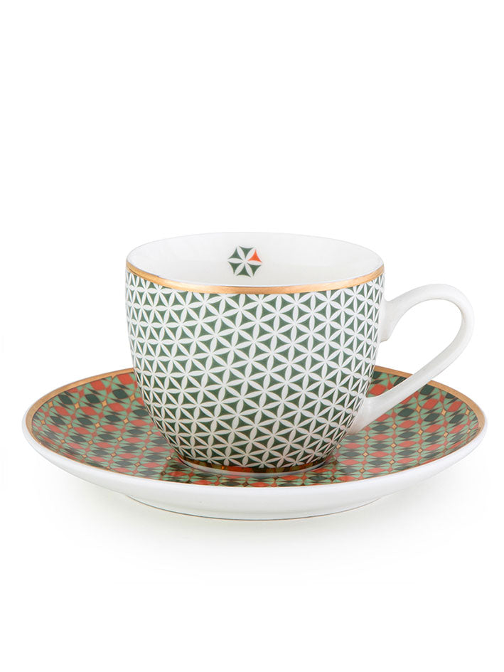 IMAGES D'ORIENT - Opera 4 coffee cups & saucers
