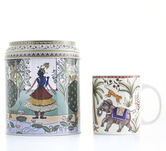 IMAGES D'ORIENT - Jangala mug in a tin box