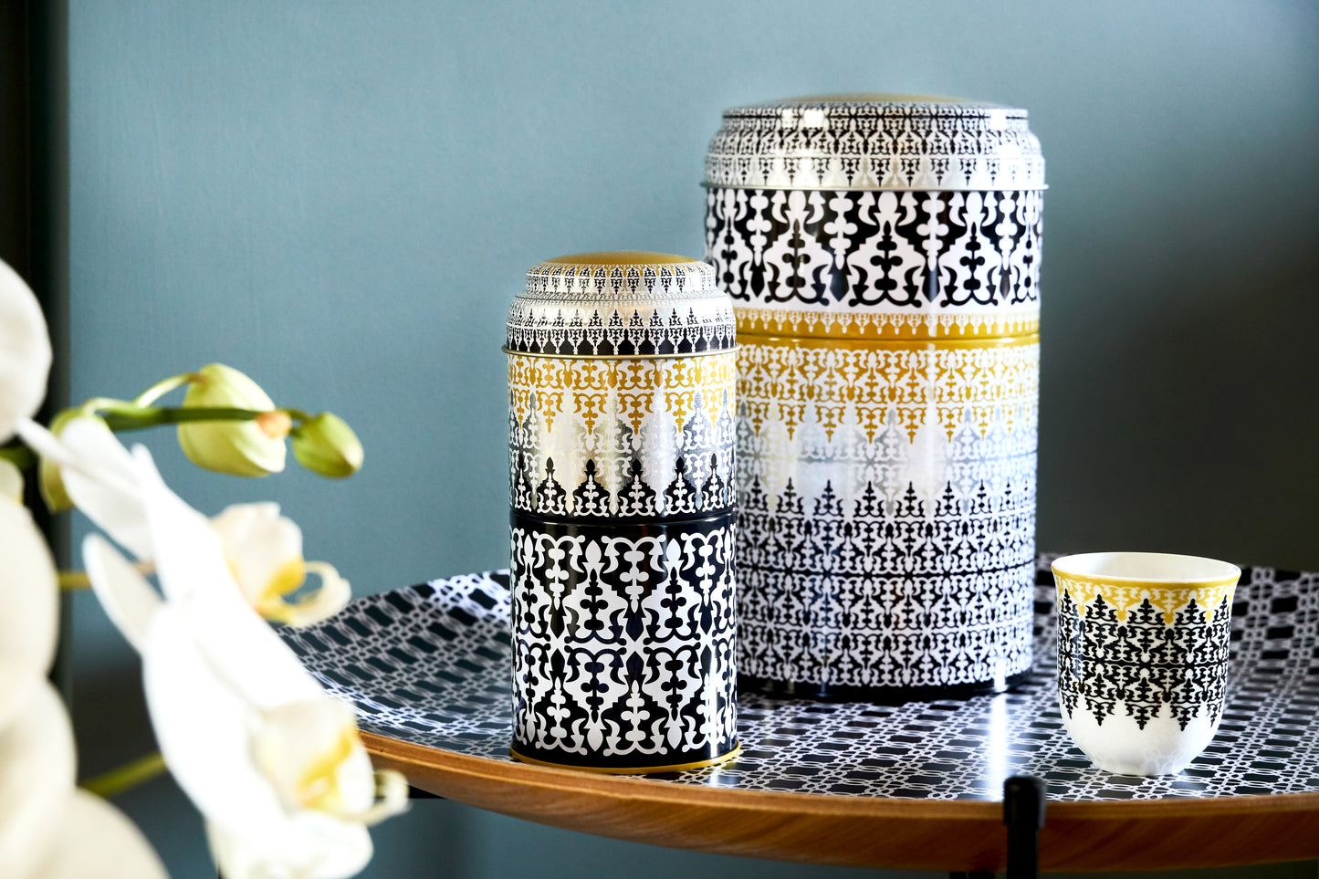 IMAGES D'ORIENT - Safra 2 tall coffee cups in a tin box